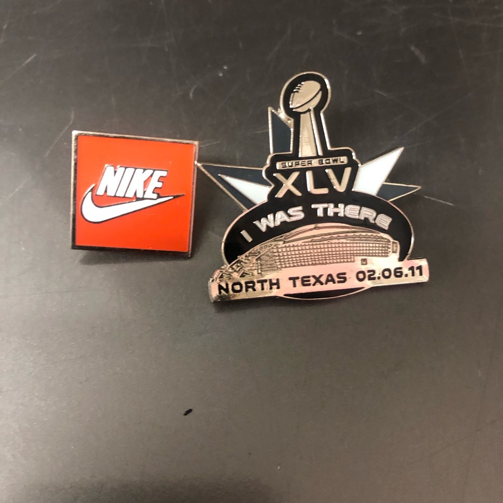 NFL Super Bowl & Nike Pin - Set of 2